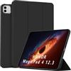 QJONSIU Cover Compatibile con Honor MagicPad 4 12.3 2026, Funzione Stand Antigraffio Protettiva in TPU, Ultra Sottile Kickstand Case-Nero