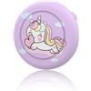 RUKAN Porta Per Airtag Bambini, Custodia Per Airtag, Custodia Per AirTag Con Spilla Di Sicurezza, Design Unicorno, Porta Tracker Nascosto Per Bambini, Anziani, Zaini E Bagagli, Silicone