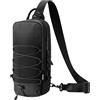 TiMOVO Sling Crossbody Borsa per Switch 2/Steam Deck, Nero | Compatibile con ROG Xbox Ally X/Legion Go, Zaino/Borsa da Petto da Viaggio, 8 Alloggiamenti per Schede di Gioco