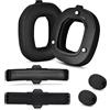 Yaowanguan A50 Gen 4 Mod Kit - Cuscinetti auricolari di ricambio per ASTRO Gaming A50 Cuffie wireless Gen 4, schiuma per microfono, cuscinetti/coppe/Pastiglie,A50 Gen 4 Accessori(Tessuto nero)