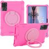 YKWXSC Custodia per DOOGEE Tab G6 Tablet 11 Pollici, Silicone Cover Protettiva Antiurto con Supporto Rotante 360/Cinghia a Mano/Spalla per DOOGEE Tab G6 Tablet 11 Pollici, Rosa