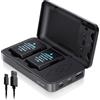 JYJZPB EN-EL14 EN-EL14A Batteria per Nikon D3200 D3500 D5100 D3100 D3400 D3300 D5600 Caricabatteria USB rapido con doppio canale per Nikon D5200 D5300 D5500 Coolpix P7000 P7100 P7700