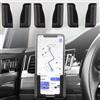 Generic 3 staffe di montaggio per cruscotto auto, multifunzione, autoadesive, supporto per navigatore GPS, accessori interni auto, nero