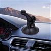 Generic Supporto per parabrezza per GPS serie con montaggio a sfera girevole da 17 mm, supporto a ventosa, nero