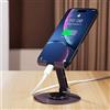 Generic Supporto per telefono cellulare in lega di acciaio al carbonio con rotazione a 360°, supporto portatile pieghevole per tutti gli smartphone, viola