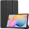 Kepuch Custer Cover per Samsung Galaxy Tab S6 Lite 2024 2022 2020 P620 P625 P627 P613 P619 P610 P615,PU-Pelle Case Custodia - Nero