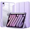 TXWLLIU Custodia per iPad Mini 7 (A17 Pro) 2024/Mini 6 2021 8,3 Pollici con Portapenne, Custodia Protettiva Ultra Sottile e Leggera, Sospensione/Riattivazione Automatica, Viola Chiaro