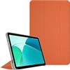 AKNICI Custodia Cover per TECLAST P40S/TECLAST Nuovo P40HD 2023/TECLAST Nuovo M40 Plus 2023, Custodia PU Pelle Ultra Sottile Leggero in Tri-Fold con Auto Svegliati/Sonno Retro in Morbido TPU, Arancia