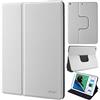 doupi Deluxe FlipCase per iPad PRO (12,9 Pollici) 2015/2017, Protezione Custodia con Smart Sleep/Wake Up Funzione Book Style Etui Stare in Piedi Protettiva, Bianco