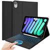 QYiiD Custodia Tastiera con Trackpad per iPad Mini 6 8.3 Pollici 2021, Italiana QWERTY Retroilluminata Tastiera Magnetica Rimovibile con Touchpad pour iPad Mini 6