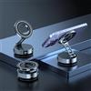 Generic Supporto magnetico per telefono da auto, con ventosa magnetica, girevole a 360°, anti-vibrazione, pieghevole, universale, per tutti gli smartphone