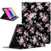 Omyzo Custodia Cover Tablet per Lenovo Tab M10 Plus (3rd Gen) 10.61'', Fiori di rosa Modello Colori Vibranti & Design alla Moda con Funzione Pelle PU Holder Flip Antiurto Regolabile Protezione Case