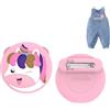 Dingfeiyu Porta Scarpe Cover Per Airtag Bambini Adulti, Braccialetti Plantare per Airtag, Anti-smarrimento e Anti-graffio Portachiavi Custodia Case (cavallo 3D rosa)