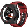 XINBOOBA (2 Pack) Custodia per Huawei Watch GT2e Screen Protector Case,Soft TPU Bumper Case Protective Cover Framer for Huawei Watch GT2e