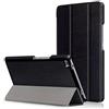 Kepuch Custer Cover per Lenovo Tab 4 8 TB-8504F TB-8504N,PU-Pelle Case Custodia per Lenovo Tab 4 8 TB-8504F TB-8504N - Nero