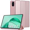 Bighan Custodia Compatibile per Honor Pad X8a 11 Pollici, Sottile Folio Supporto Trifold Tablet Custodia, Oro Rosa