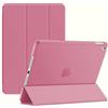 IQShield Custodia magnetica intelligente per iPad 10,2 (generazione 2021) Auto Sleep/Wake Smart Shell Cover con retro satinato traslucido (rosa)
