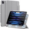 ESR Cover per iPad Pro 11 (2022/2021/2020/2018, 4a/3a/2a/1a Gen), Grigio | Custodia Magnetica con Supporto Completo per Pencil 2, Aggancio Magnetico, Supporto a Due Posizioni, Auto Attivazione/Standby