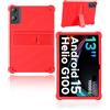 yystao Cover per Doogee Tab E3 Pro Tablet 13 Pollici 2025 Yystao Bambini Cover Morbido Silicone Compatibile con Doogee Tab E3 Pro, Supporto Regolabile (Rosso)