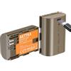 AKTTKA Batterie LP-E6 (2 pezzi) con cavo USB-C 2 in 1, 3000mAh, compatibili con Canon LP-E6/LP-E6N, EOS 5D II/III/IV, 6D/6D II, 7D/7D II, 60D/70D/80D/90D e altro