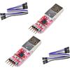 GERUI 2 moduli convertitori seriali CP2102 HW-598 da USB a TTL | UART - Adattatore convertitore da USB a TTL, compatibile con jumper da 3,3 V e 5 V, PRGMR con cavi DuPont