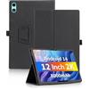 Generic Custodia protettiva per tablet ODEA A12 da 12 pollici Android 14 Tablet con cinghia da polso e funzione di supporto e anti-goccia, design elegante e semplice, nero