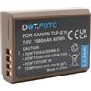 Dot.Foto LP-E10 Premium 7.4v / 1080mAh Batteria USB-C Ricaricabile per Canon EOS 1100D, 1200D, 1300D, 1500D, 2000D, 3000D, 4000D