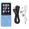 Bewinner Musica MP3 Lettore MP4 Supporto Bluetooth 8G Scheda di memoria 32G Pulsanti tattici a otto diagrammi Supporto lettore musicale digitale Musica, radio, registrazione, video, e-book(Blu)
