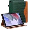Vkooer Custodia per Samsung Galaxy Tab A7 Lite 8.7 pollici 2021 SM-T220/T225 Cover Protettiva Pelle PU Flip Tasca Case con Supporto Funzione per Samsung Tab A7 Lite - verde oscuro