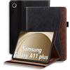 ONETHEFUL Custodia per Samsung Galaxy Tab A11 Plus/A9 Plus & A11+/A9+ 11 pollici 2025 - Custodia in pelle PU con supporto multiuso, 2 scomparti per carte di credito e custodia per penna, antiscivolo