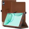 Envibe Custodia per DOOGEE Tab G6 Max 13.4 Pollici, Cover Tablet DOOGEE Tab G6 Max, Copertura Protettiva Pieghevole con Supporto per Matita e Cinturino da Polso, Protezione Completa. (Marrone)