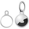 Stouchi 1 Pack Portachiavi airtag Stouchi Air tag custodia airtag in Acciaio Inossidabile con 1 airtags portachiavi design semplice e sottile per AirTags Key Finder