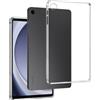 REY Cover in Gel TPU Trasparente per Samsung Galaxy Tab A9+ 11, Ultra Sottile 0,33 mm, Morbido Flessibile, Custodia Silicone