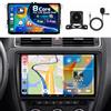 Inefala [8 Core 4G+64G] Inefala Android 15 Autoradio 2 DIN per VW Golf Polo Tiguan Caddy Touran, 9 Touchscreen con Wireless Carplay Android Auto, BT GPS WiFi 59UI RDS FM Mic Retrocamera