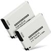 CELLONIC 2x Batteria compatibile con Samsung L100, CL65, L110, ES55, SLB11A | 750mAh, 3.7V, Ioni di Litio per Samsung WB100, PL50, WB600, EX1, ST1000, L210, IT100, PL55, TL500, ST5500, L310w, TL320, CL80