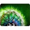 Silent Monsters Tappetino Mouse 24 x 20 cm piccolo, Riccio verde, Bordo tagliato al laser, Durevoli, antiscivolo e silenzioso, gioco, ufficio, casa, lavabile, arrotolabile, Tappetini Gaming Mousepad