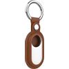 Dingfeiyu Pelle Portachiavi per Samsung Galaxy SmartTag2, Localizzatore di Chiavi SmartTag2 Portatile per Zaini e Animali Domestici, Custodia Anti-graffio (Marrone)