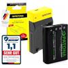 PATONA Set Caricabatterie Slim USB-C + NP-95 NP95 Premium, 1800mAh 3.7V | Compatibile con Fujifilm X100 X100S X100T, X30, X70, X-S1, FinePix F30 F31fd, Real 3D W1