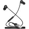 DuKabel Cuffie USB in Ear per PS5 PS4, USB PC Headset con microfono e controllo in linea, per PC portatile - Nero