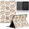 Stradvnaly Tablet Cover per iPad Air 5/4 Generation 10,9 2022/2020, Moda Cartoon Cat Pusheen Cute Motivo Design con Funzione Pelle PU Holder Flip con Regolabile Tablet Protezione Antiurto Case,Design