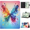 Vaitasy Custodia per Lenovo Tab M10 FHD Plus 10.3 Pollici | Ultra-sottlie Protettiva Custodia con Morbido TPU Cover M10 FHD Plus 10.3 2020 - Farfalla colorata
