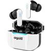 AGOLLI Cuffie senza fili, auricolari Bluetooth 6.0 Intraear, doppio microfono con riduzione attiva del rumore, altoparlante dinamico 10 mm, resistenza alla polvere e all'acqua IP54 (bianco)