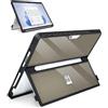 SSS·GRGB Custodia aggiornata versione per Microsoft Surface Pro 11/10/9/8 13 pollici, custodia robusta all-in-one compatibile con tastiere di tipo, nero trasparente