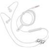 MSTJRY Air Tube Auricolare, Cuffie W HandFree Microfono Cerradura Auricolari Invisibili Cablati per Jack 3,5 Mm (Bianco) (Bianco)