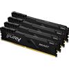 Kingston FURY Beast 128GB (4x32GB) 3600MHz DDR4 CL18 Memoria Gaming Kit per Computer Fissi Kit da 4 KF436C18BBK4/128