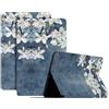 Generico DayQiQiPu Caso per iPad Mini 4/5 7,9 Pollici (Model: A1538 A1550 A2133 A2124 A2126) Ultrasottile con Motivo di Serie di Fiori in pelle PU flip con Custodia protettiva per Auto Sveglia/Sonno,06