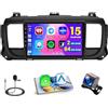 Hikity 2+64G Autoradio per Citroen Jumpy 3 Peugeot Expert Toyota Proace 2006-2021 | Touchscreen Wireless Carplay Autoradio 2 DIN GPS Navi Bluetooth WiFi FM/RDS Retrocamera EQ USB 2+64G DAB/DAB+