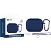 Generic Custodia protettiva per AirPods Pro 2/1 XDcase, spessore 2,5 mm, in silicone, con gancio (blu scuro)