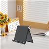 Generic Supporto per tablet e telefono, regolabile, portatile, ergonomico, per angolo di visione, organizer da scrivania salvaspazio per ufficio, casa, spazio di lavoro, nero
