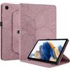 Succtopy Cover Compatibile con Samsung Galaxy Tab A8 10.5 2021 SM-X200/X205/X207 360 Gradi di Rotazione Girevole Case Protettiva con Porta Penna Custodia Galaxy Tab A8 10.5 2021 - Oro Rosa